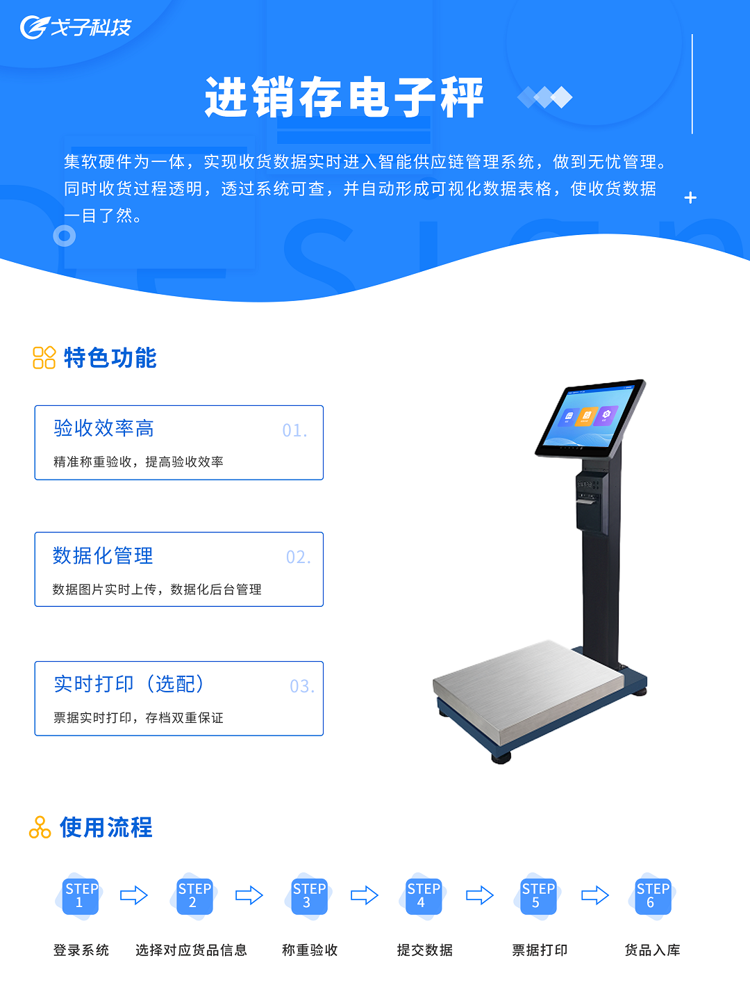 进销存电子秤-智能电子秤-AI智能秤-戈子科技