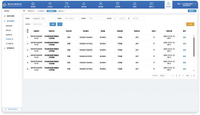 餐饮后台管理系统